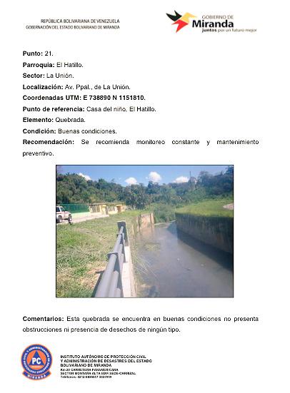 ebattistini's tweet photo. Punto #21 de vulnerabilidad quebrada diagonal al estadio de La Unión #ElHatillo #MirandaPreventiva http://t.co/XGCmVELBI8