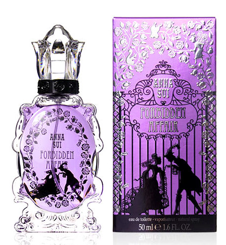 Anna Sui Forbidden Affair has notes of lemon, rose &amp; violet. Win it on Twitter! To enter, follow <a href="/davelackie/">dave lackie</a> &amp; RT