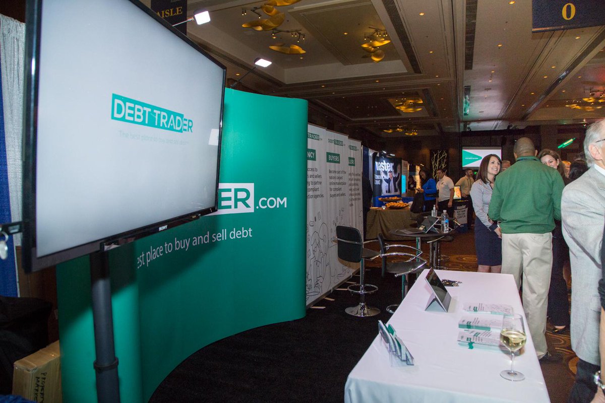 DebtTrader's tweet photo. DebtTrader booth at DBA 2015. #DebtTrader http://t.co/soYe4yPe2h