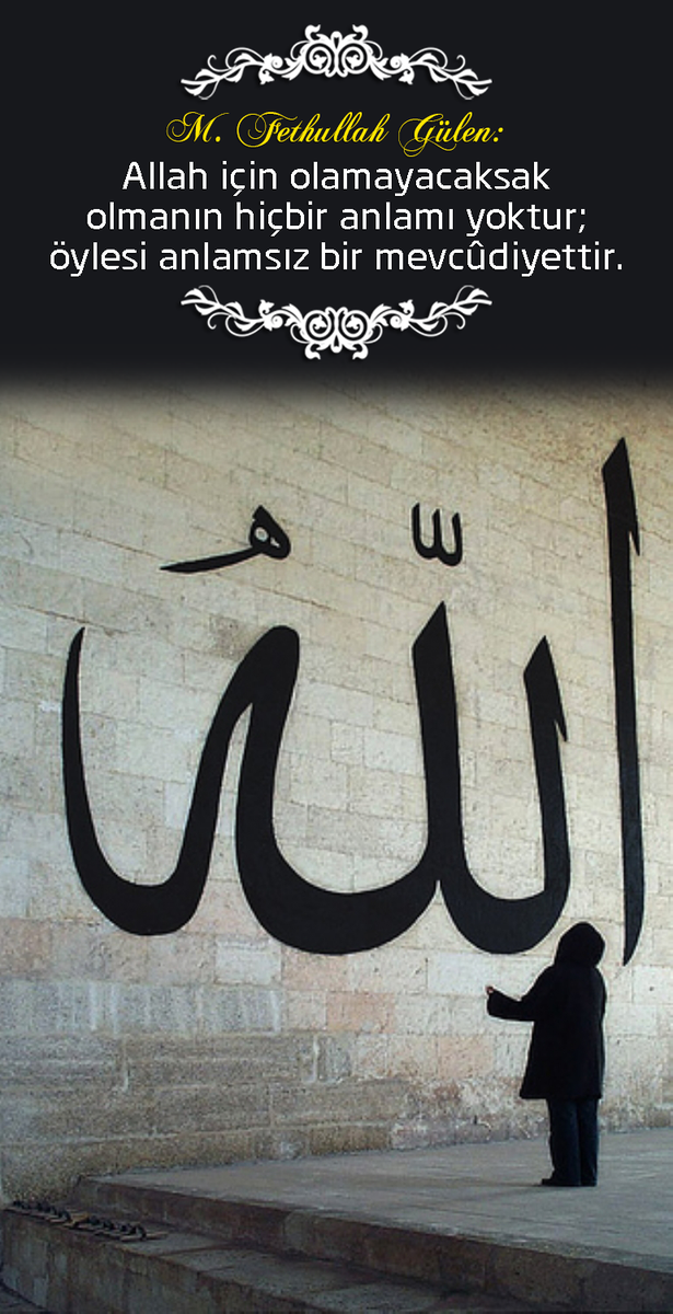 Allah için olamayacaksak olmanın hiçbir anlamı yoktur; öylesi anlamsız bir mevcûdiyettir.

#MümininMiracıNAMAZ