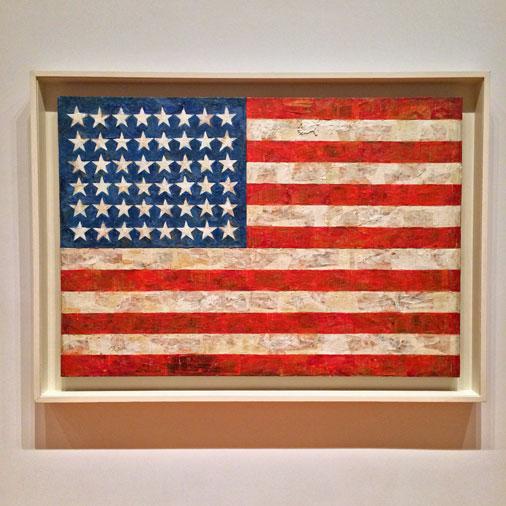 Happy birthday to Jasper Johns! The idea for this painting, \"Flag,\" came to him in a dream.  