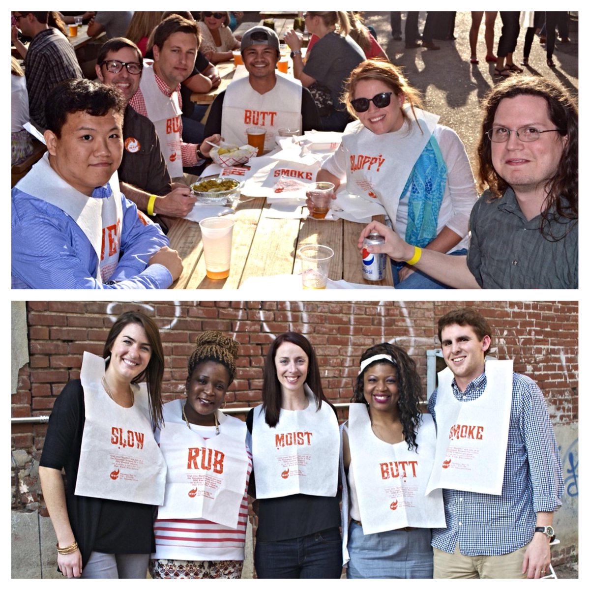 creativeinferno's tweet photo. Thanks to our clients for making our Pre-B-Q party @tennbrewery a memorable night! #MadBibs #creativeinferno http://t.co/enQsJhHF1y