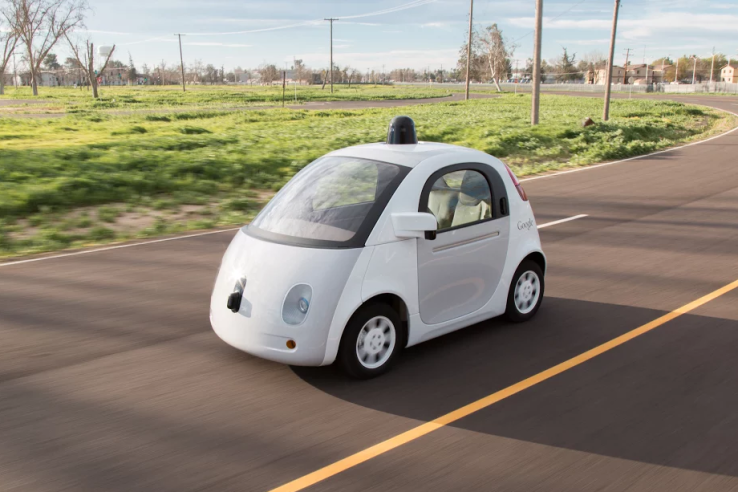 TechCrunch's tweet image. Google’s self-driving cars will hit public roads in Mountain View this summer tcrn.ch/1FobZPl
