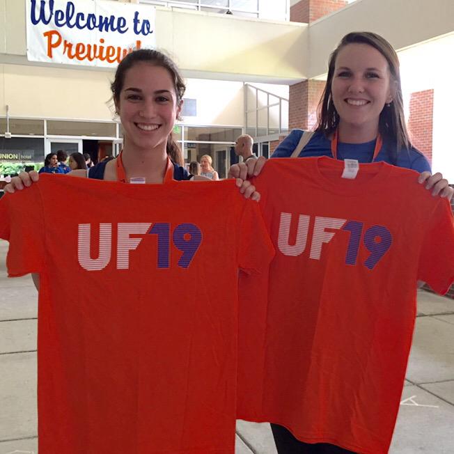 GatorNights's tweet image. #UF19 find us at #preview2015 this summer to pick up your FREE shirt &amp;amp; a chance to win an apple watch! #UF19contest