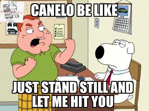 BoxingGuruRick's tweet image. @Canelo No te muevas, dejame pegarte! #BoxingAddict #Boxing #Memes