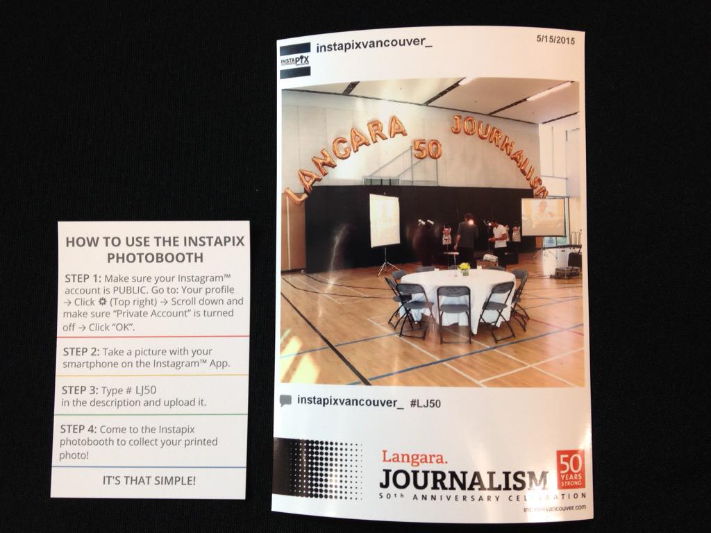 langaracollege's tweet photo. #LJ50 is on! Don't forget to hashtag your party pics on Instagram #LJ50 to get a free instapix printed! http://t.co/1FGMnPx7lw