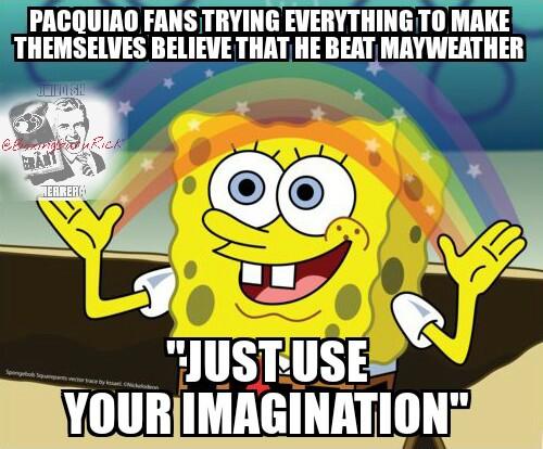 BoxingGuruRick's tweet image. #MayPac Pac fans still trying to figure out how he "beat" Mayweather. #Lol #BoxingAddict #Boxing #Memes