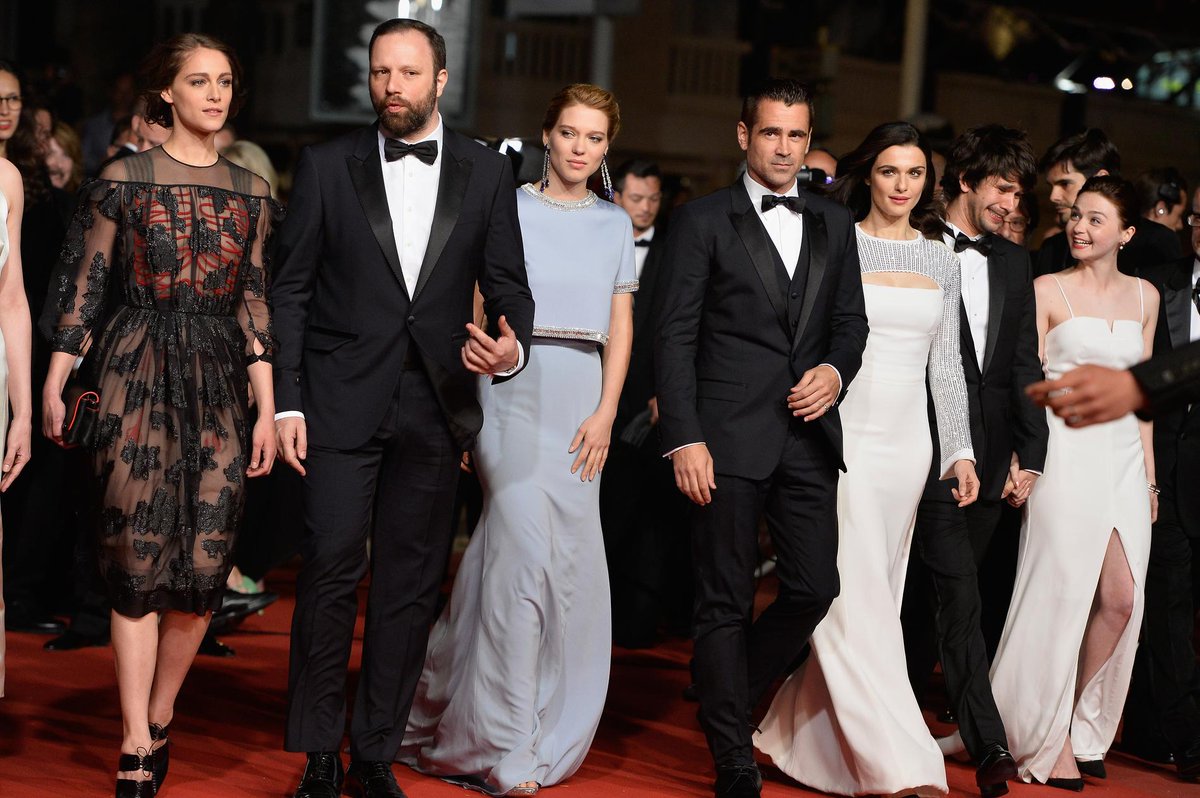 Festivalcannes's tweet photo. Retour en images sur la montée des marches glamour de #TheLobster » http://t.co/aD2F0ryrZA #Cannes2015 #Redcarpet http://t.co/JY7DYqyEst