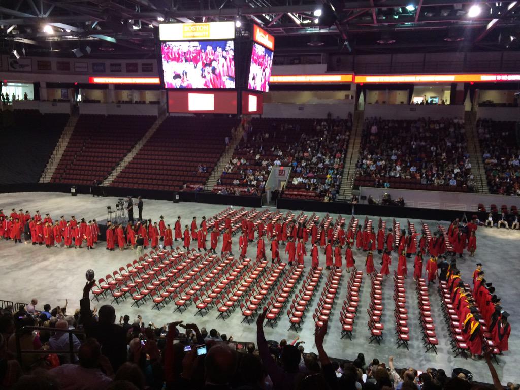 BUQuestrom's tweet photo. They've arrived! The graduate convocation begins! #Questrom2015 #BU2015 http://t.co/qKwjWgEpw4