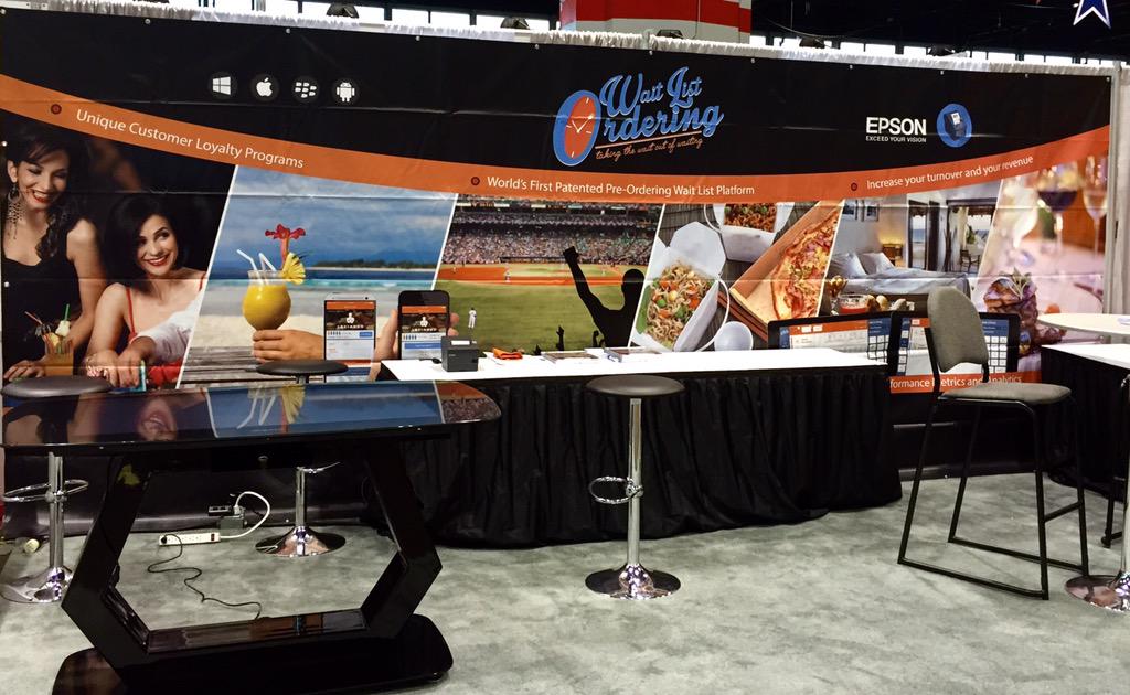 WLOapp's tweet photo. All set for the 2015 @NRAShow ! Stop by booth 7276 to see the world's first patented pre-ordering wait list platform http://t.co/WoN7N72WWJ