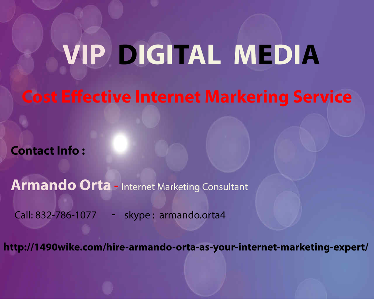VIPDigitalMedia's tweet image. Cost Effective Internet Marketing Service.....