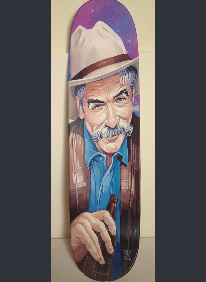 DavidMacDowell's tweet photo. "I like Your Style, Dude" #DaveMacdowell #skatedeck #original 8x32 #acrylic #wooden #available http://t.co/zabD9o8RKc http://t.co/eiF87jQutE