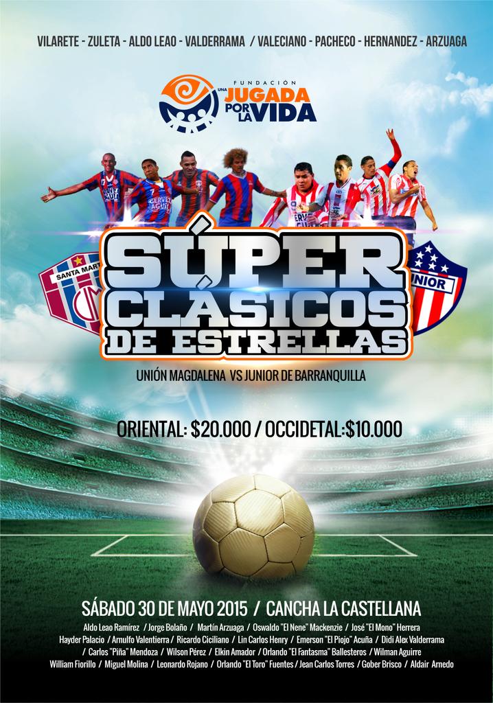 ClasicosOficial's tweet photo. @Pollocrudo0453 @YoliEsquiaqui @lucas460 @WRadioColombia @ClubUnionMagsa @eltuny19 @TinoasprillaH #ClasicodeClasicos http://t.co/GfI2mQolrs