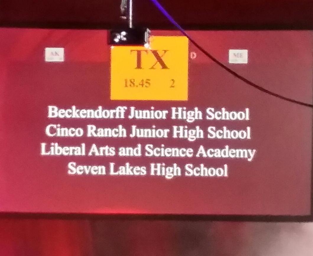 Opening ceremonies for Science Olympiad. Katy ISD is very well represented. #crjh #katyisd