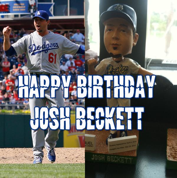 Happy Birthday Josh Beckett! Check out a sneak peek of the Kershaw/Beckett No-No Bobblehead Giveaway on May 29th. 