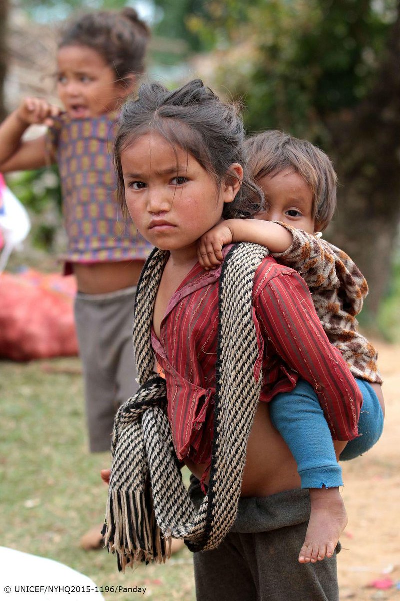 UNICEF's tweet photo. Looming crisis for children’s emotional health after two major earthquakes in #Nepal http://t.co/TfJeW24Nbj http://t.co/KUkRNIzaWu