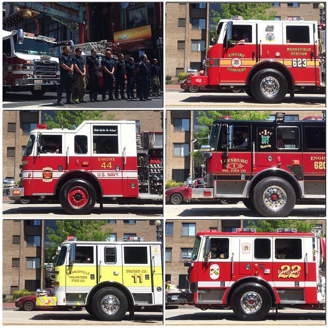 AFireStation's tweet image. Found this cool photo, not mine Impressed by how #DCfire said goodbye to one of their own. Too bad DC drivers could…