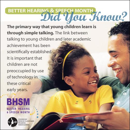 Talking to young children is linked to academic success. Talk to your kids! # - sot.ag/3TSsY