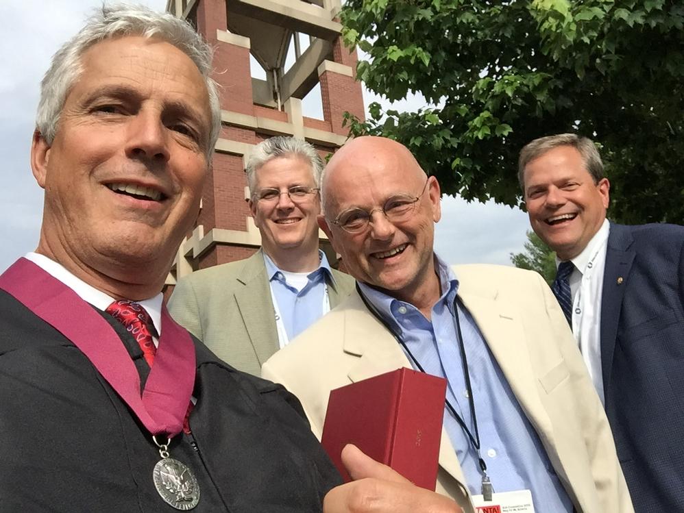 BSchaeffnerFAIA's tweet photo. Proud to be part of FAIA and having my partners share the moment. @JimCollinsFAIA @KSullivanFAIA #aiacon15 http://t.co/VeCtHN6L4P