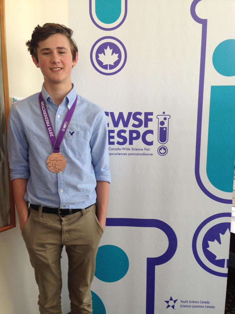 StarfmBrandon's tweet photo. RT @RobynbUser: @StarfmBrandon Westman Student Wins bronze at Canada Wide Science Fair in Fredericton, NB!! #cwsf2015 http://t.co/d3yHssHOqo