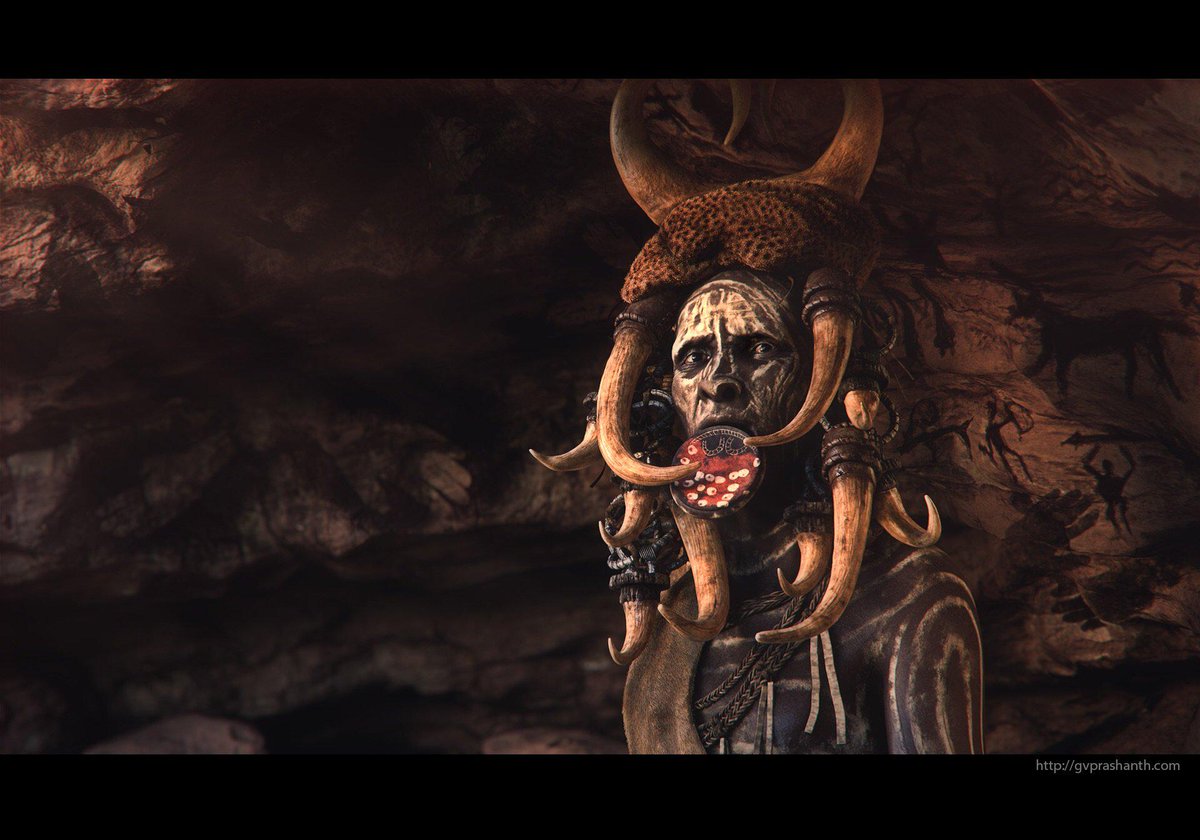 Mursi Tribe #characterart by Prashanth GV buff.ly/1G4ohLF #zbrush #maya #vray #3dart #agisoft