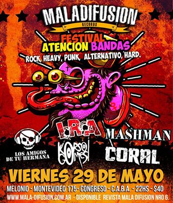 MashmanNET's tweet photo. MASHMAN VUELVE A TOCAR!!!! se viene el 29 de mayo!!! super festival en Melonio!!! Venite a rockearla!!!! http://t.co/oraPflgLqE