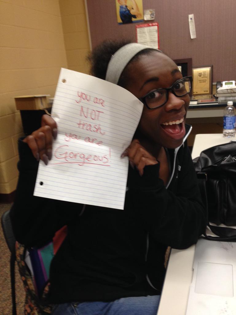 acollins05's tweet photo. Making people happy is fun @kirstinangelina 💜💜 http://t.co/xQcMmhlaRH