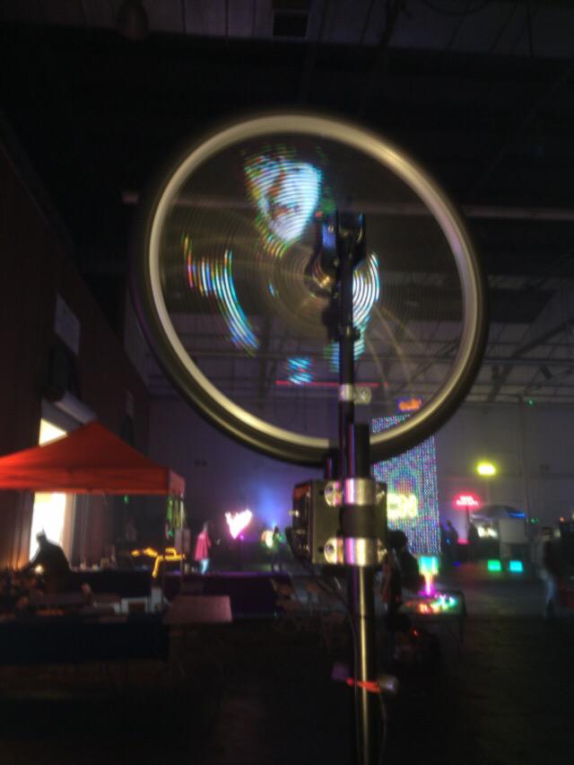 MonkeyLectric's tweet image. We will have a #monkeylightpro photo booth set up at #MakerFaire