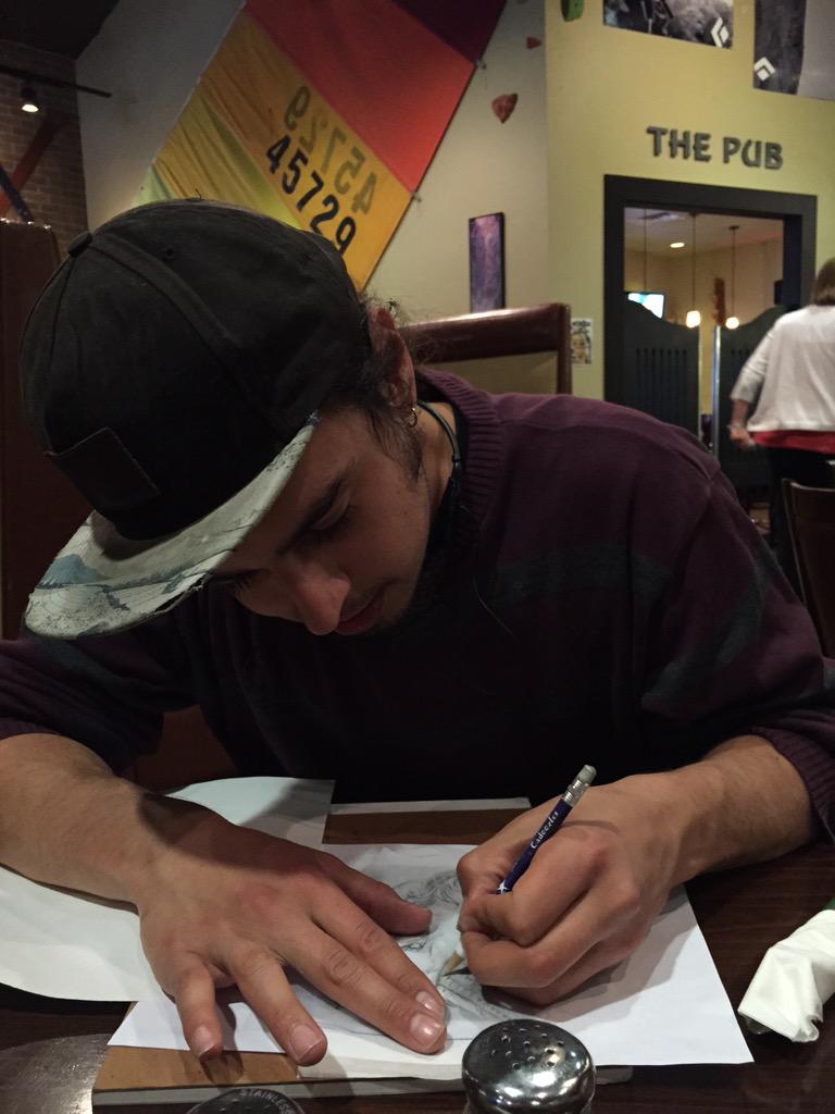SurrealInk's tweet photo. Dinner and drawing. #beehivegrill #tattoo #LoganUT http://t.co/9Dm8FDMohT
