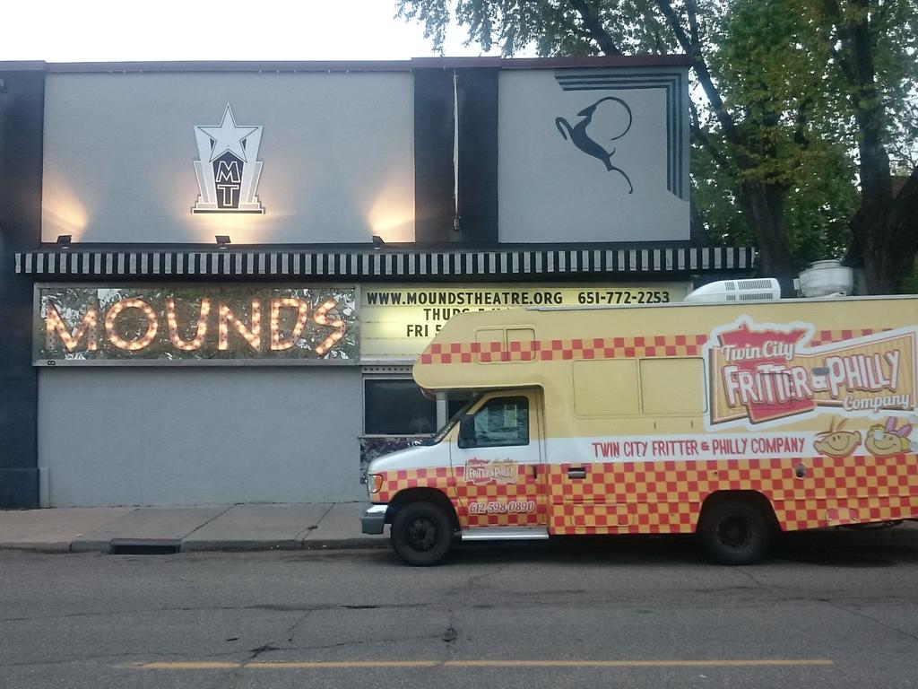 tcfpmn's tweet photo. Join us for burlesque and Philly's NOW til 1030pm. Mounds theater st paul @FoodTrucksMN @tcstreetfood http://t.co/i1f8f6aD9z