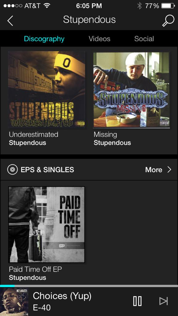 stupendous's tweet photo. Looks like @TIDALHiFi has the #PaidTimeOffEP all ready to go for 5.26! http://t.co/iClTvBusTU