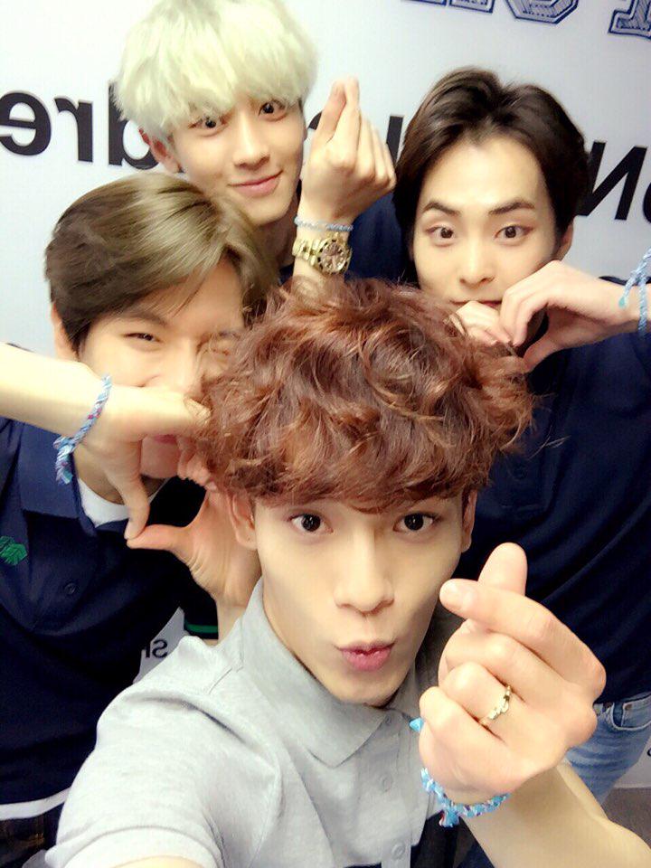[OFFICIAL] 150515 KOLONSPORT Twitter Update - Baekhyun, Chanyeol, Chen &amp; Xiumin #PrayForNepal