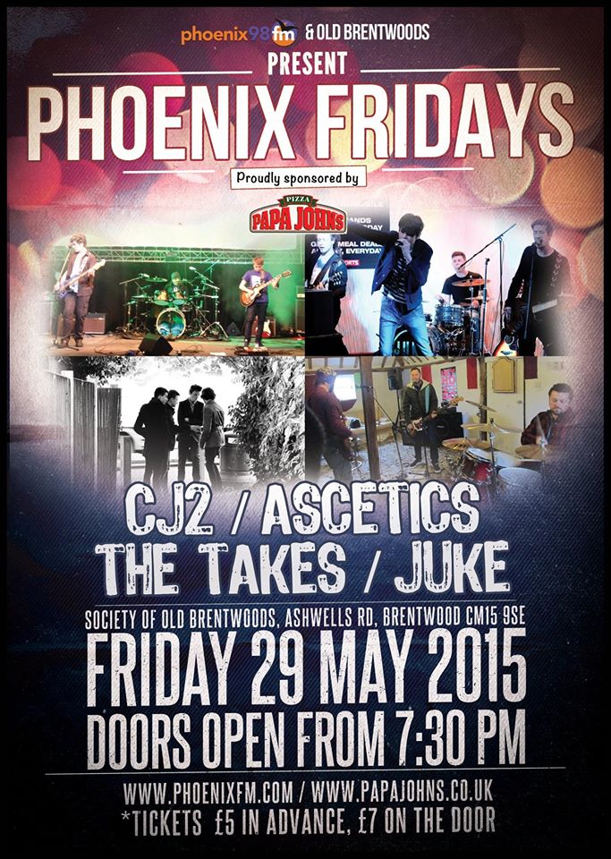 Our next #PhoenixFridays is on TONIGHT with @JukesoundsJuke <a href="/The_takes/">TheTakes</a> <a href="/cj2bandpage/">CJ2 Official</a> + The Ascetics, see you there!