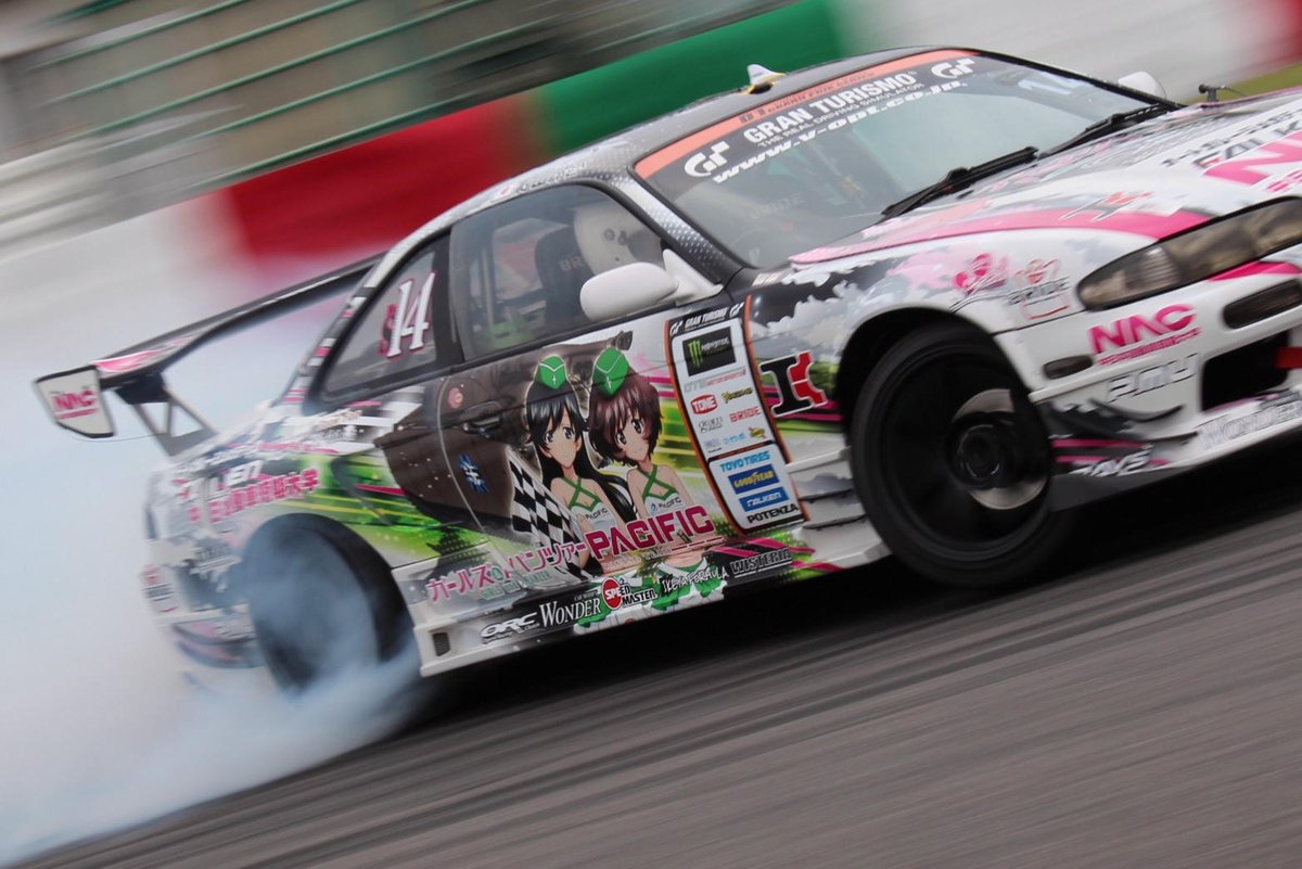 ガルパンとコラボした村山選手のnac ガールズ Amp Amp パンツァー S14 D1gp Prt Guprace Garupan 鈴鹿サーキット Suzuka Circu Scoopnest