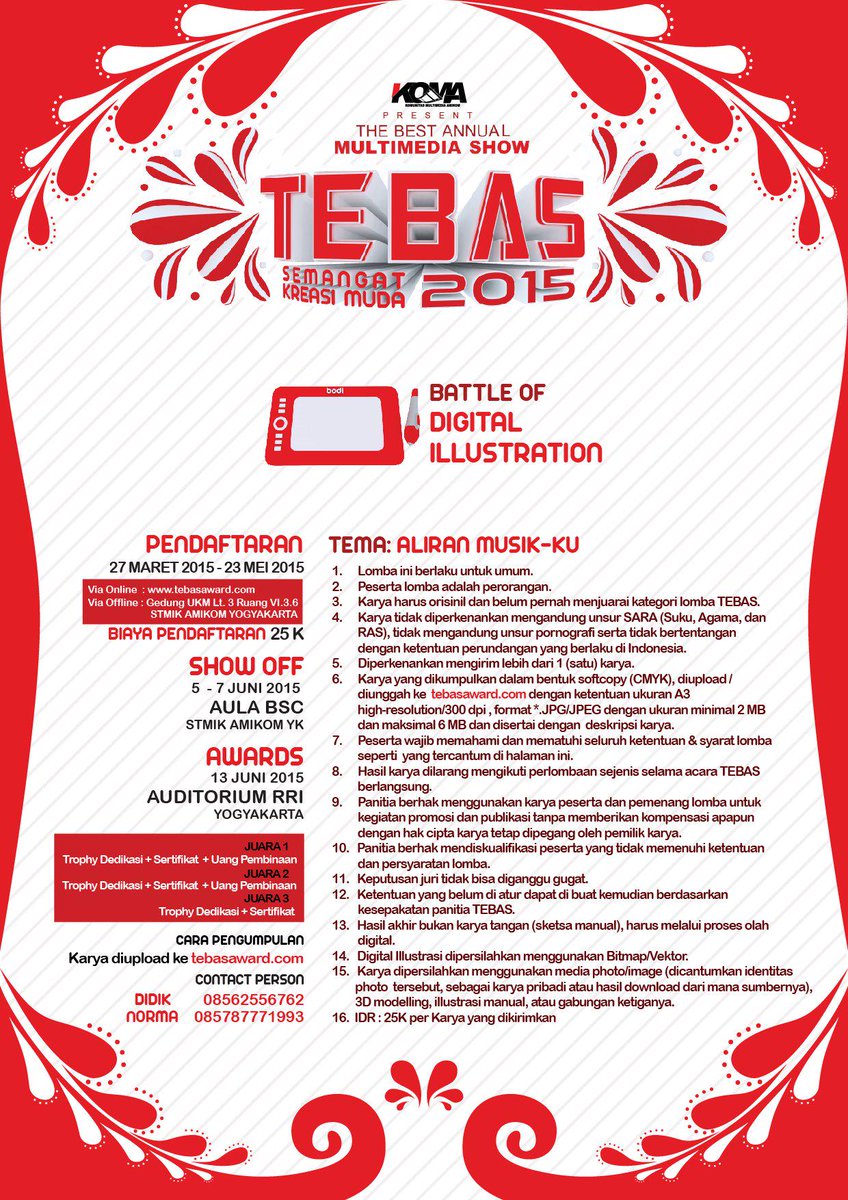 <a href="/RAW_SKETCH/">RAW_SKETCH</a>  KOMA present #TEBAS2015 Lomba BATTLE OF DIGITAL ILLUSTRATION | tebasaward.com     | <a href="/TebasAward/">TEBAS AWARD</a>