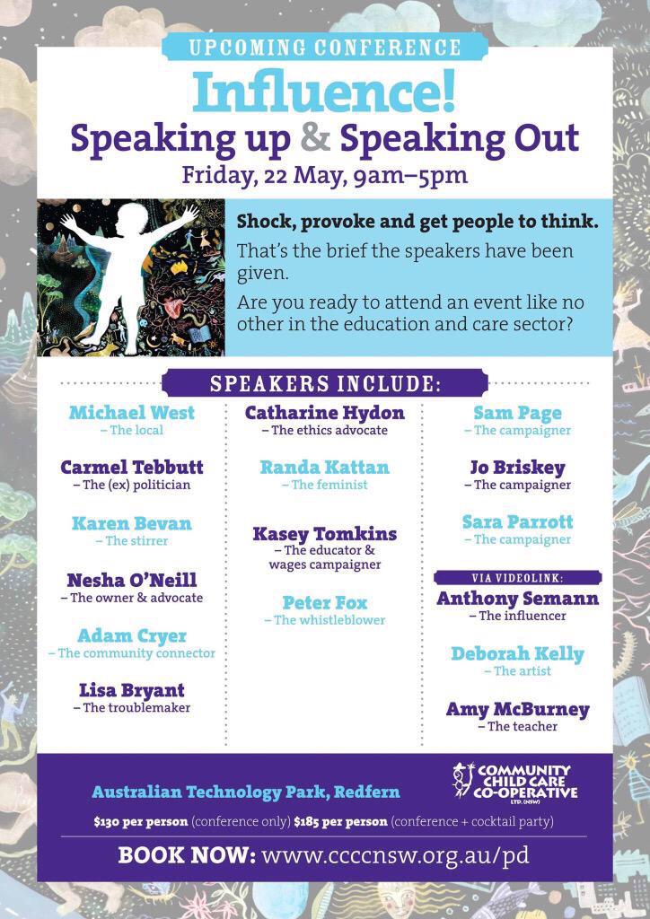 Marian_Truly's tweet photo. REEEEEALLY looking forward to this! #ozearlyed #advocacy #CCCCinfluence http://t.co/PYNW874BAm