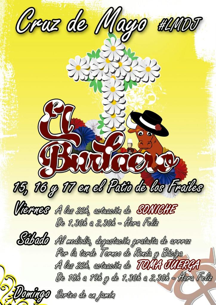 Gran noche la que hemos pasado en la cruz de <a href="/LosMartiriosDJ/">Los Martirios</a> <a href="/el_burlaero/">El burlaero</a> mañana paella gratis, acércate