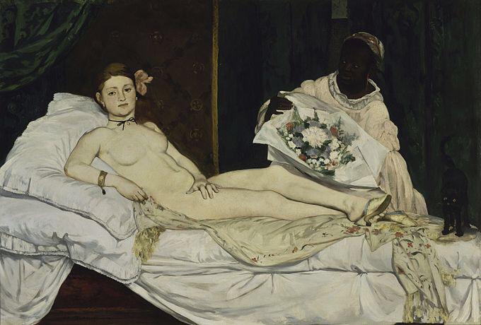 mschesttreasure's tweet photo. Manet's "Olympia" confronts viewers with a woman's direct gaze.The point?She's a person, not just a beautiful object. http://t.co/c6j0pr9Y3m