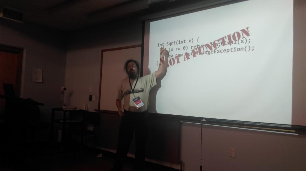 ShortMethods's tweet photo. Lots of things are #notafunction, we learn from @ppog_penguin . #codecamp http://t.co/j8sTs4hdWb