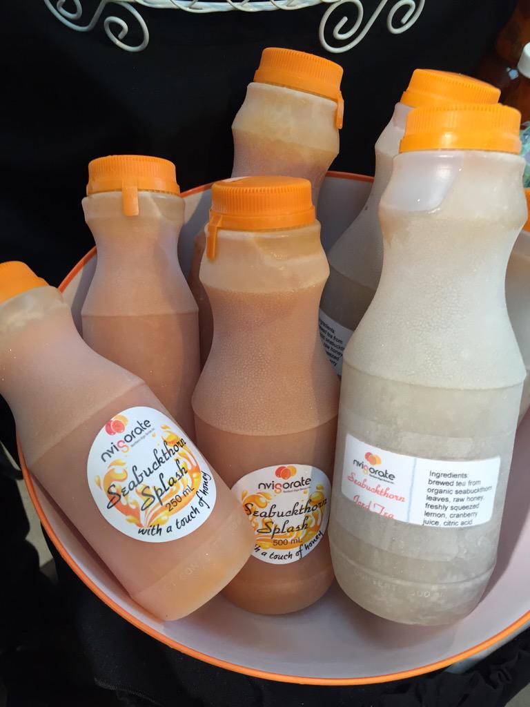 I have a fridge <a href="/stoonfarmersmkt/">Saskatoon Farmers' Market Cooperative Ltd.</a> now.  Cold out of the fridge Sat #Seabuckthorn #icedtea and Seabuckthorn Splash!