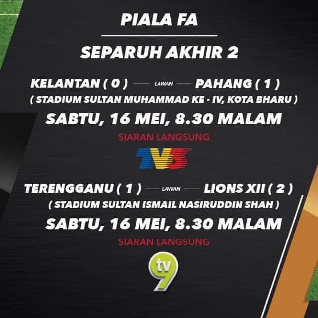 KPPFC1's tweet photo. Piala FA 2015 Separuh Akhir ke 2,Live TV3 dan TV1 jam 8.45mlm ini
#PahangPower
#MisiFinal http://t.co/JDbjCc3h4T