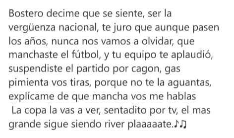 ElMasGrannde's tweet photo. NUEVA CANCIÓN DE RIVER PLATE. http://t.co/G0UTycrIy1