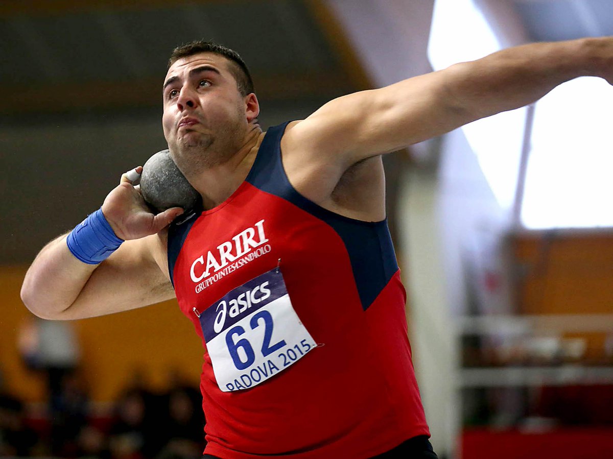 atleticaitalia's tweet photo. #atletica Sebastiano Bianchetti terzo nel peso junior 19,24 al meeting di Halle, vittoria al polacco Bukowiecki 21,42 http://t.co/Gu1dU9qdaS
