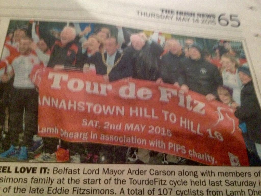 lamhdheargclg's tweet image. Thanks to the @irishnewssport for featuring our #TourdeFitz cycle in this week's club call.