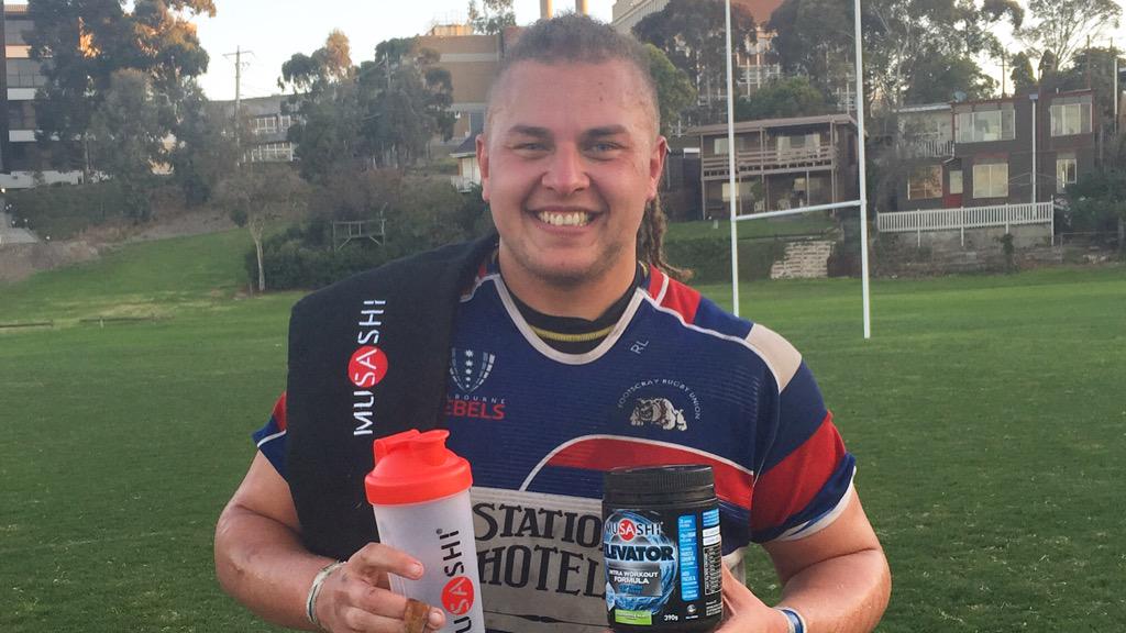 MelbourneRebels's tweet photo. Today's Musashi Nutrition Player of the Day is Footscray Number 8 Levan Stapleton #DewarShield http://t.co/ppDKKlAjmf