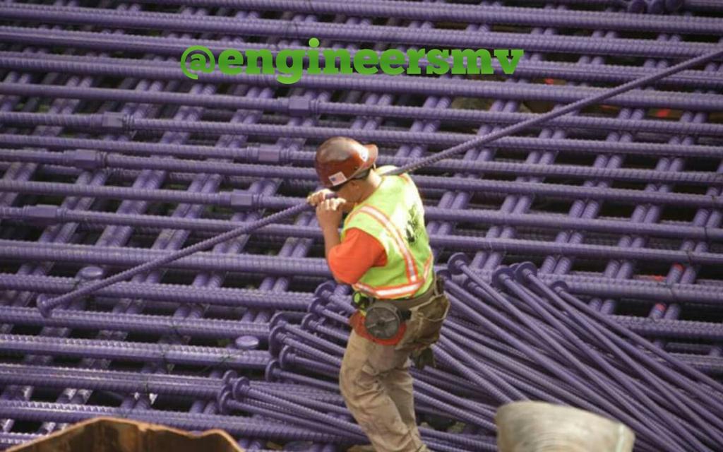 engineersmv's tweet photo. Coated rebars to avoid crossion http://t.co/mNCYGyDiN9