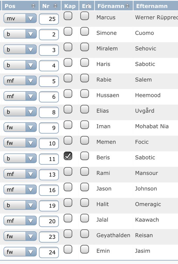 Gameday!

Bosna åker till Dösjebro. Match kl 14.00 på Dösjebro IP. Häng ned och stötta. Följande trupp: