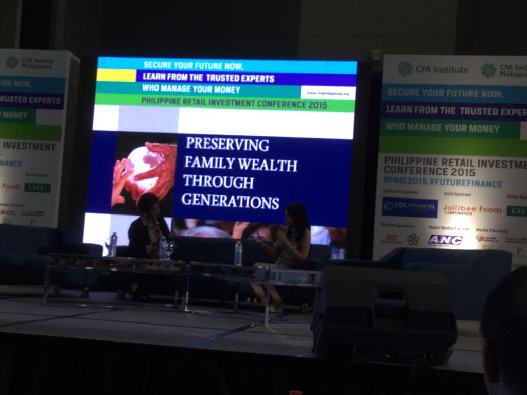 AprilLeeTan's tweet photo. Noor Quek now talking about preserving family wealth through generations. #PRIC2015 #futurefinace http://t.co/JvJs0A1lJ4