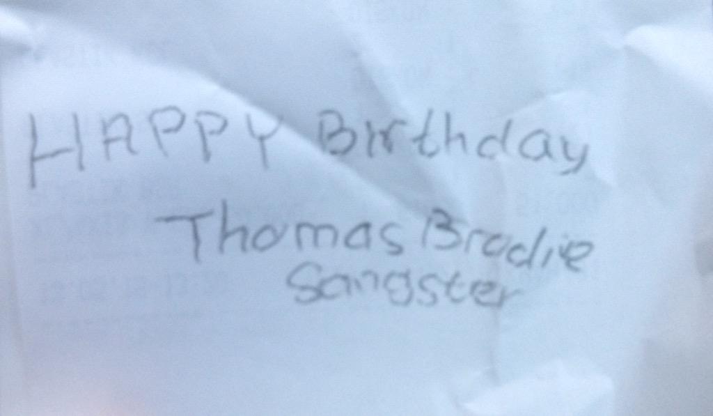 Happy birthday my thomas brodie sangster.. you are the best, the most beautiful man and i love you  I LOVE YOU  