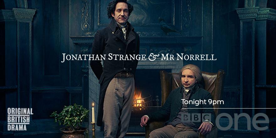 BBCOne's tweet image. The magic is upon us! New seven-part drama #StrangeAndNorrell begins tonight at 9pm.